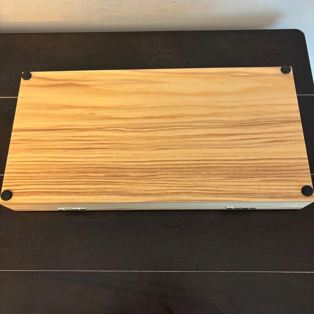 Wusthof | Wooden Knife Presentation Storage Case Box‎ Black Velvet Lining 8 Slot